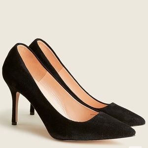 J.Crew Elsie Suede Pump, 8.5, Black
